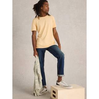 White Stuff White Stuff Yellow Abersoch Short Sleeve 100% Cotton T-Shirt
