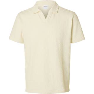 Selected Blake Split Neck Regular Fit SS Polo Egret