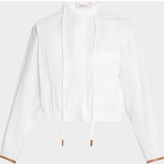 Dorothee Schumacher Lace-trimmed cotton-blend poplin blouse - white - S