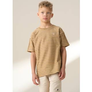 Angel & Rocket Angel & Rocket Brown Ash Textured 100% Cotton T-Shirt