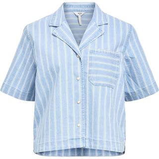 Stribet Denimskjorte