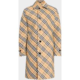 Burberry Burberry Check overcoat - beige - EU 56