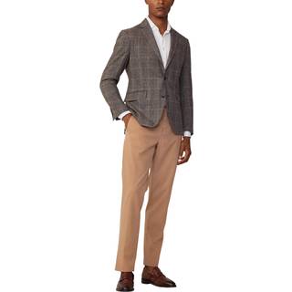 Hackett Londontil mænd. HM443469 Brun Glen ternet blazer (38/32), Casual, Grå, Bomuld, Klassisk