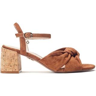 Moda in Pelle Mokara Twist Knot Feature Comfort Block hæle Brown SandalerEU 39 (UK 6)