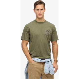 Superdry Superdry Green Merchant Graphic Loose Fit 100% Cotton T-Shirt