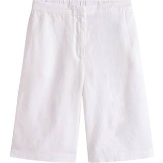 Linen Blend Slim Tailored Shorts