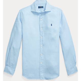 Polo Ralph Lauren Slim Fit Linen Shirt Office Blue