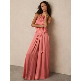 Reiss Rosin Satin Brede bukseben Draperet BuksedragtEU 42 (UK 14)