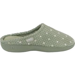 Totes Totes Green Isotoner Ladies Popcorn Mule Slippers