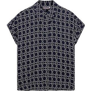 Mint Velvet Mint Velvet Blue Abstract Print Resort Shirt