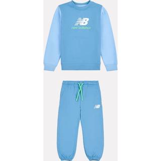 New Balance New Balance Blue Kids 100% Cotton Crew Top & Joggers Set