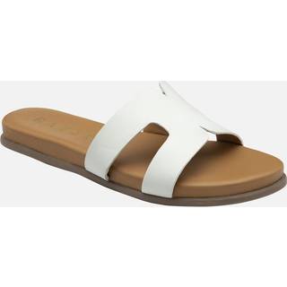 Ravel Ravel White Leather Mule Sandals