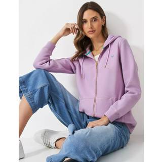 Crew Clothing Crew Clothing Company Pink Heritage Zip Through Hoodie