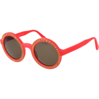 ANDY WOLF Wonder D 46 Solbriller Mænd Lyserød - Red Pink with Gold Gems - 46mm