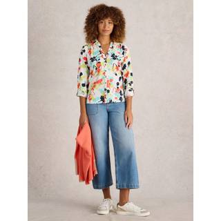 White Stuff White Stuff White Annie Jersey 100% Cotton Shirt
