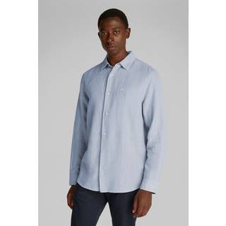 Linen Cotton Striped Shirt - White - XS
