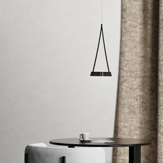 Sigor Hængelampe Mahina, dæmpbar, Sort, Stue/spisestue, Aluminium, Moderne