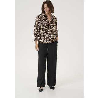 Kaffe Kapedra Shirt Bluser 10509619 Naturel Leopard Print (42)