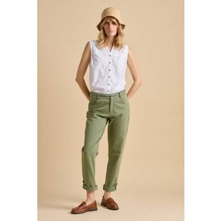 Brakeburn Brakeburn White Buoy Sleeveless 100% Cotton Blouse