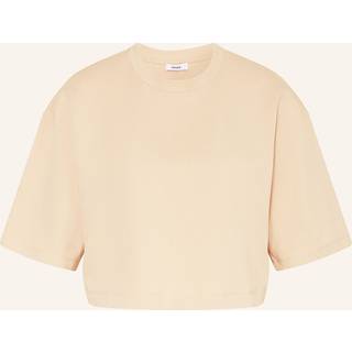 Reiss Reiss Sand Alex Stretch-Cotton Cropped T-Shirt