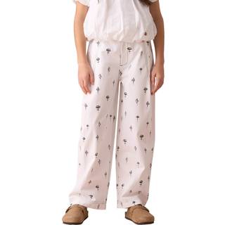 Angel & Rocket Angel & Rocket White Estelle Poplin 100% Cotton Trousers