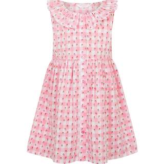 Angels By Accessorize Angels By Accessorize Piger Ærmeløs Ternet Strawberry 100% Bomuld Kjole - 110-116cm (5-6 år)