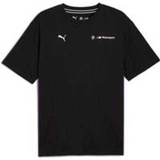 Men&#39;s Puma BMW M Motorsport Essentials+ Logo T-Shirt, Black, Size XXL, Clothing - Black - XXL