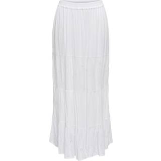 Chiara Broderie Nederdel, Bright White, S