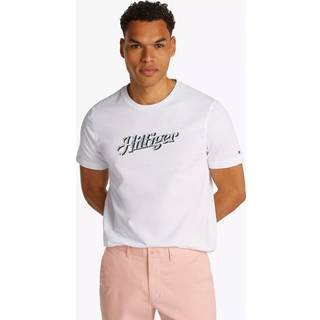 Tommy Hilfiger Tommy Hilfiger White Hilfiger Summer Script 100% Cotton T-Shirt