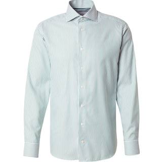 Eton Slim Fit Signature Oxford Shirt Green/White
