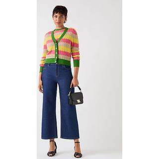 LK Bennett Cinzia Treetop Blend Zig Zag Pointelle Strikcardigan i CardiganSmall