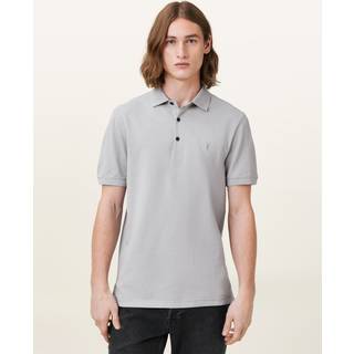All Saints AllSaints Grey Cotton Reform Polo Shirt