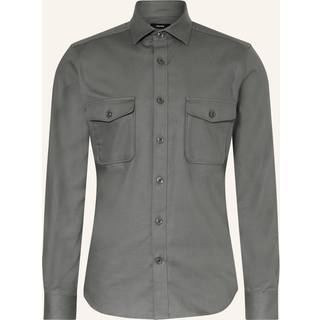 Reiss Whisper Stræk-T-shirt i bomuldstwill med to lommerStor