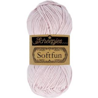 Scheepjes Softfun 2658 Lavender Indhold: 60% Bomuld / 40% Akryl Vægt/længde: 50 gram = ca. 140 meter Anbefalede pinde: 3.50-4.00 mm Strikkefasthed: 10 cm = 21 x 30 m Maskinvask / Skåneprogram max 30°C.