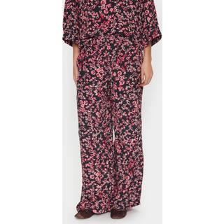 Saint Tropez Jeahsz Pants Bukser 30513907 Black Fluid Blooms (LARGE)