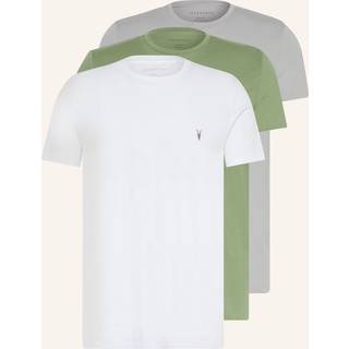 AllSaints Tonic White/Green/Grey 3 Pack Short Sleeve T-ShirtX-Large