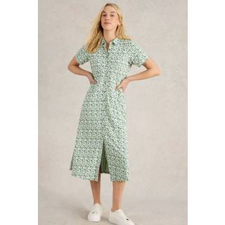 White Stuff White Stuff Green Rua Jersey Shirt Dress