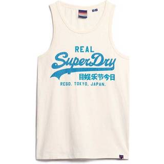 Superdry Cali Logo Vest Off White