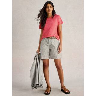 White Stuff White Stuff Pink Abbie 100% Cotton T-Shirt