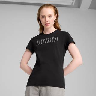 Women&#39;s Puma SPORT Graphic T-Shirt, Black, Size XL, Clothing - Black - XL
