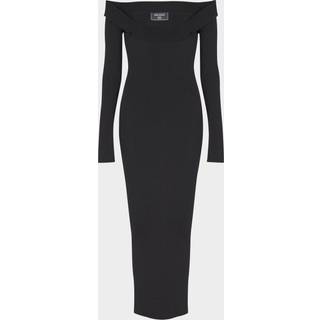 Balmain Knitted maxi dress - black - L