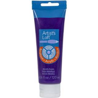 Kunstnerens hems metalliske akrylmaling 4 oz. (Metallisk lilla)