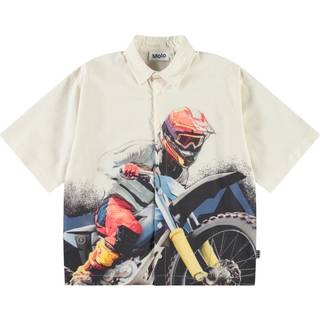 Molo Richie Short-Sleeved Shirt Big Mc Light 134/140 cm  Beige  134/140 cm  mand