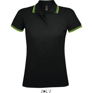 SOL´S L586 Poloshirts Black / Lime XXL
