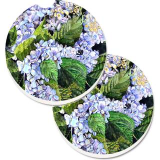 """" Caroline's Treasures Hydrangea Set med 2 Cup Holder Car Coasters 8730Carc 2.56 Multicolor """"