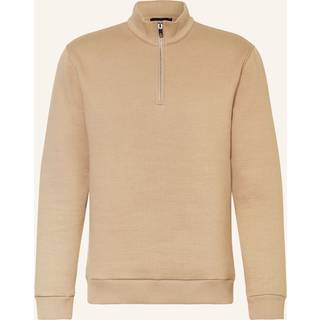 Reiss Reiss Taupe Ashby Half-Zip Funnel-Neck Jumper