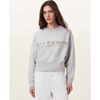 All Saints AllSaints Grey Separo Pearl Sweatshirt