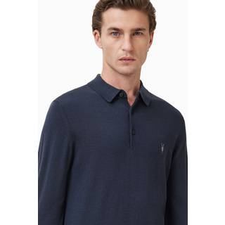 All Saints AllSaints Mode Merinould Langærmet Polohals Trøje - Stor