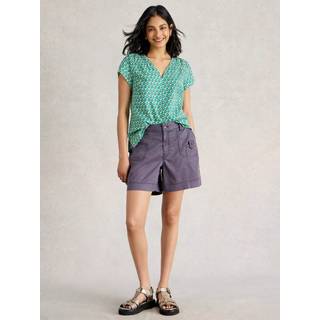 White Stuff White Stuff Purple Mollie Combat Shorts