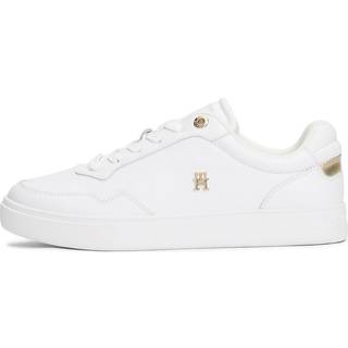 Leather TH Monogram Court Trainers